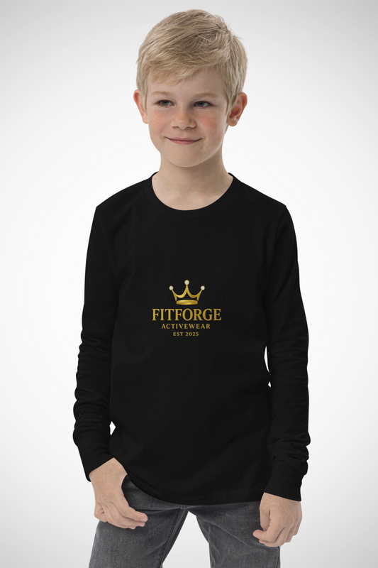 FitForge Youth Long Sleeve Tee - Royalty