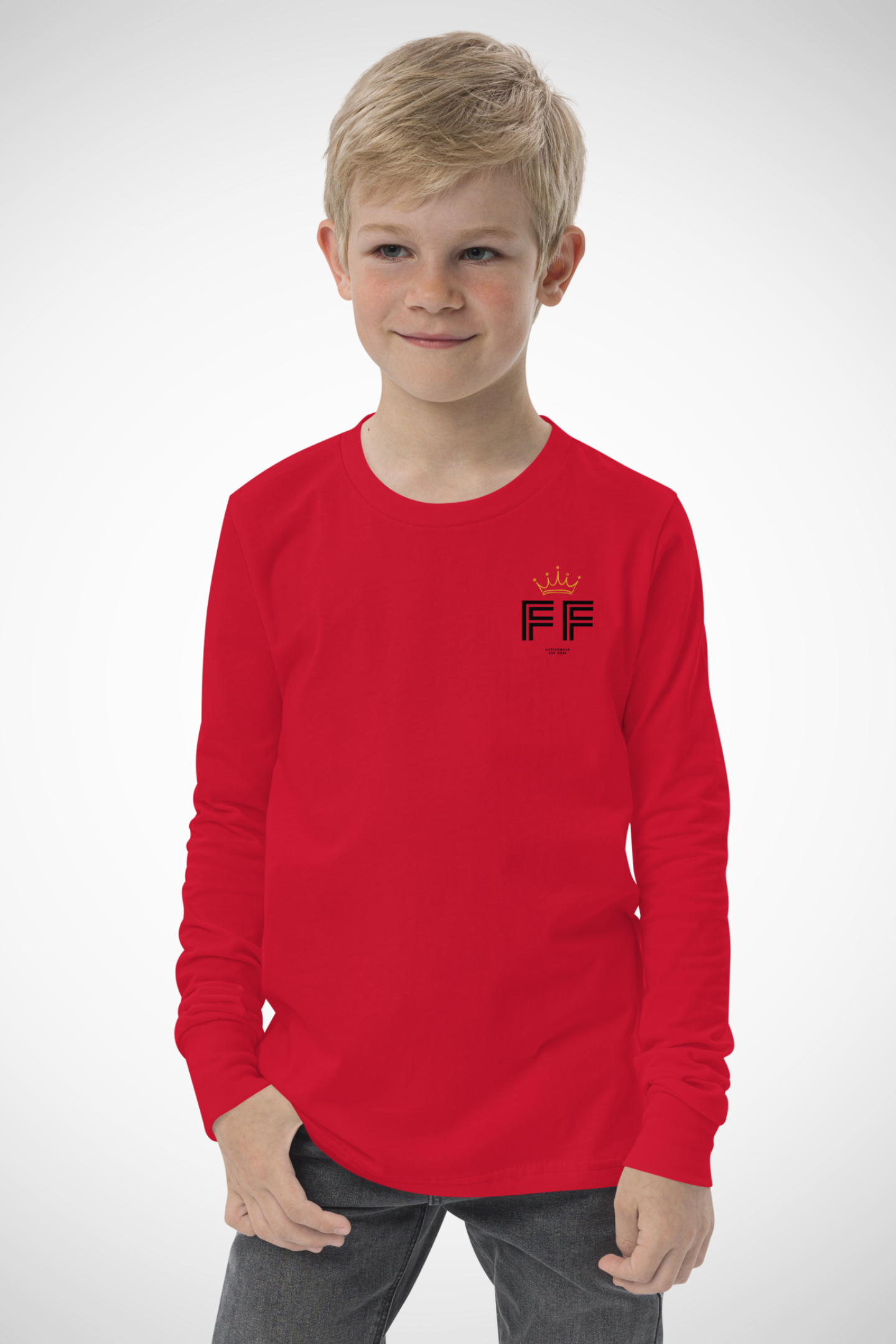 FitForge Youth Long Sleeve Tee - Bold