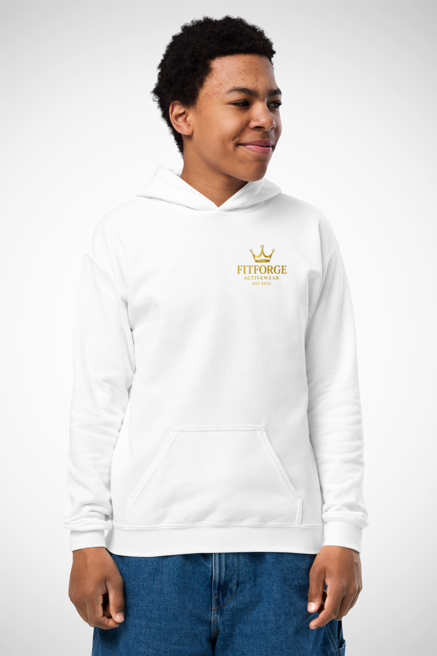 FitForge Youth Heavy Blend Hoodie - Royalty