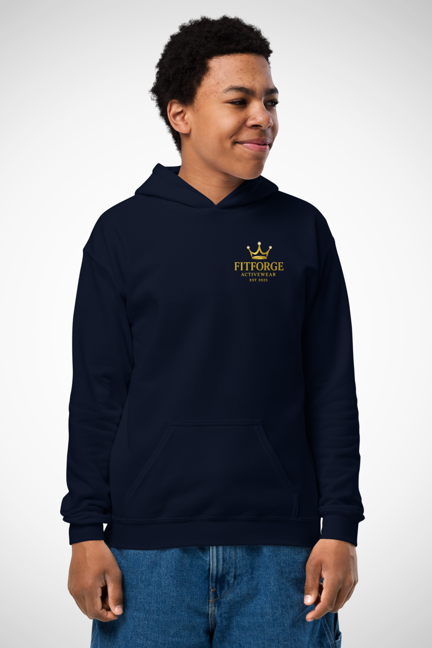 FitForge Youth Heavy Blend Hoodie - Royalty