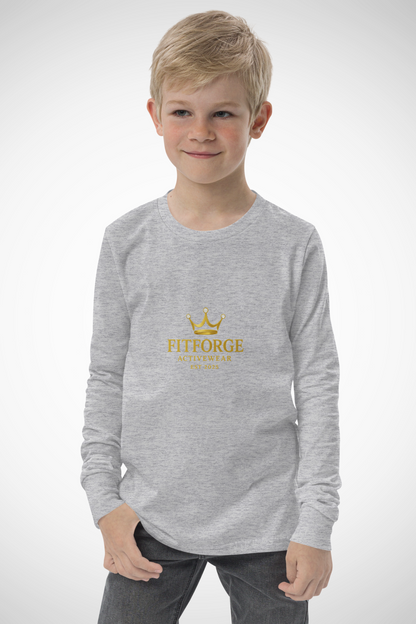FitForge Youth Long Sleeve Tee - Royalty