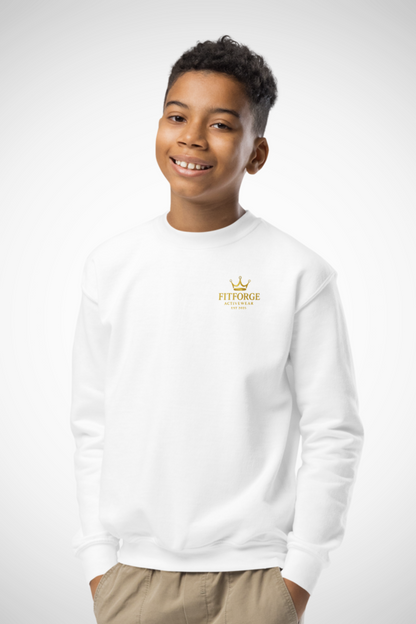 FitForge Youth Crewneck Sweater - Royalty