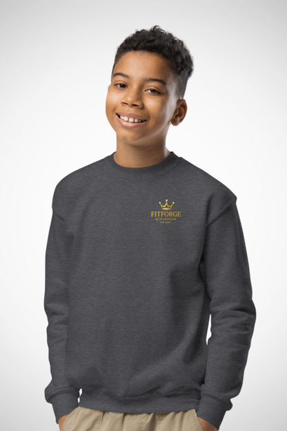 FitForge Youth Crewneck Sweater - Royalty