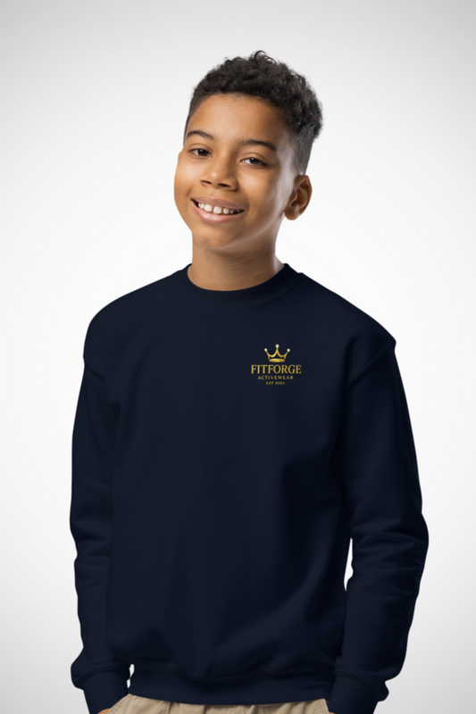 FitForge Youth Crewneck Sweater - Royalty