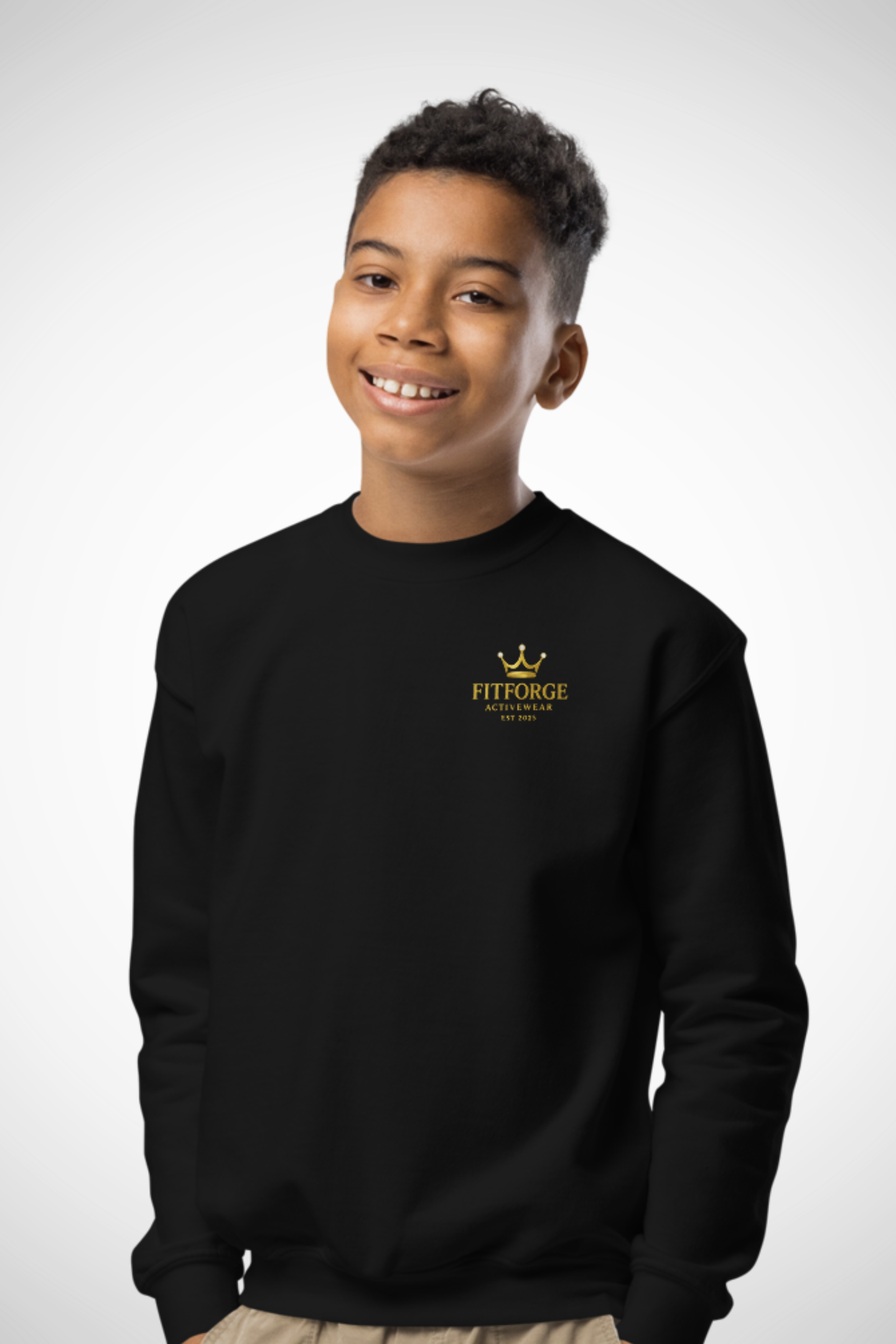 FitForge Youth Crewneck Sweater - Royalty