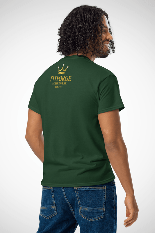FitForge Men's T-Shirt - Royalty Army Green - FitForge Online
