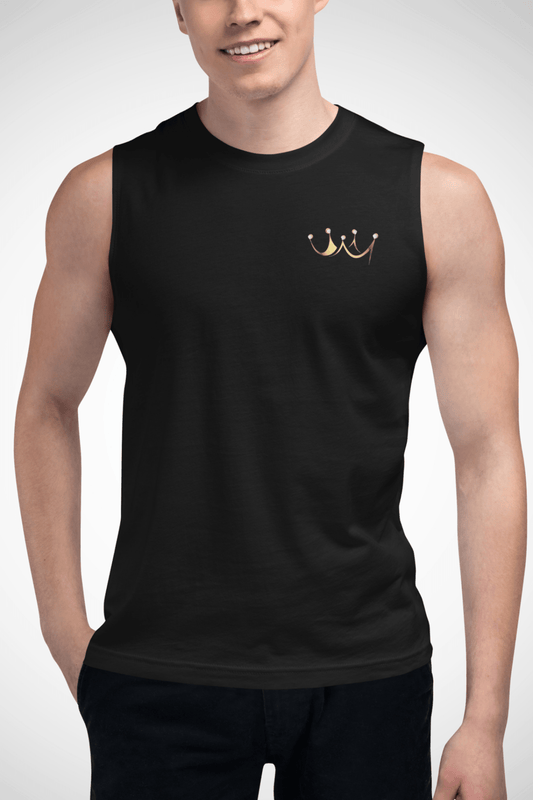 FitForge Men's Muscle Tank - Royalty Black - FitForge Online