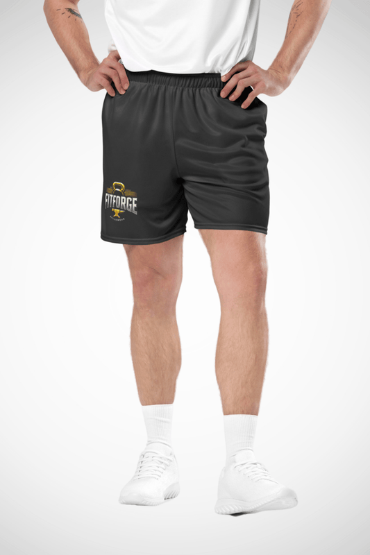 FitForge Men's Mesh Shorts - Black Legacy - FitForge Online