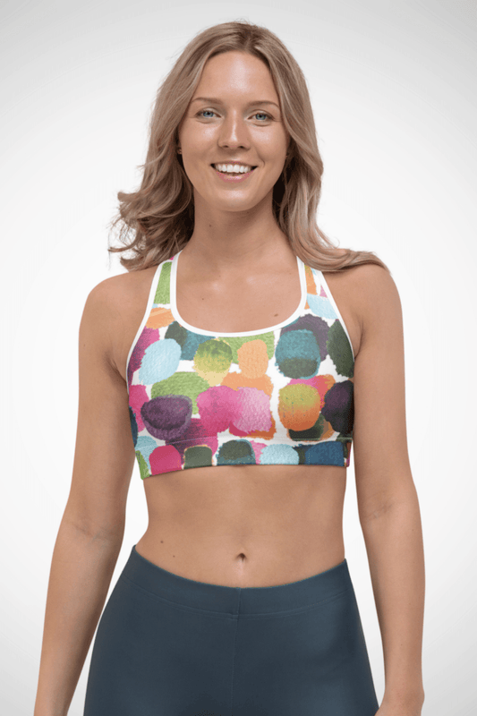 FitForge Women's Sports Bra - Golden Forge Rainbow - FitForge Online