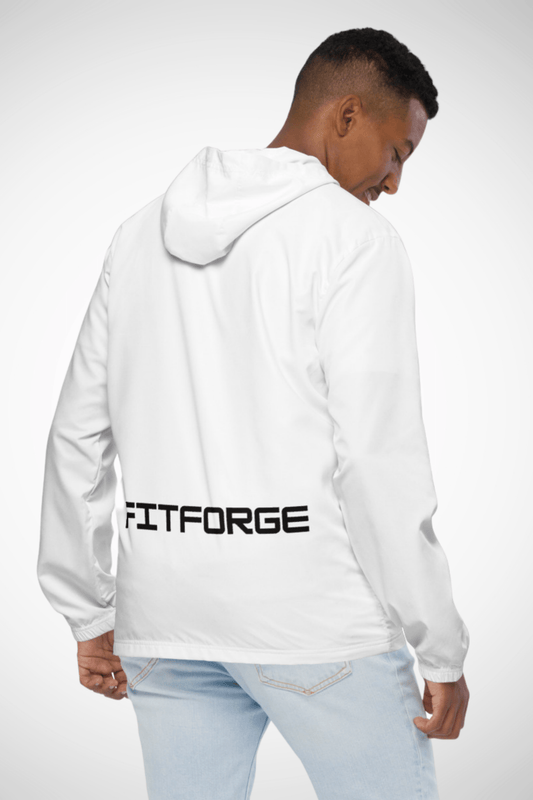 FitForge Men's Windbreaker - Legacy White - FitForge Online